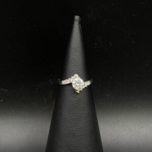 14KW Lab Diamond Engagement Ring – 0.90 CTW (0.70 CT + 0.20 CTW)