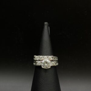 White Finish Sophia Set Ring
